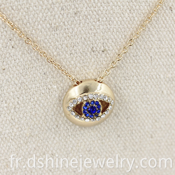 Diamond Evil Eye Necklae